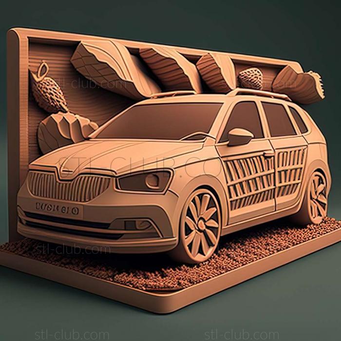 3D model koda Fabia Combi (STL)